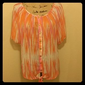 Signature Studio sheer blouse